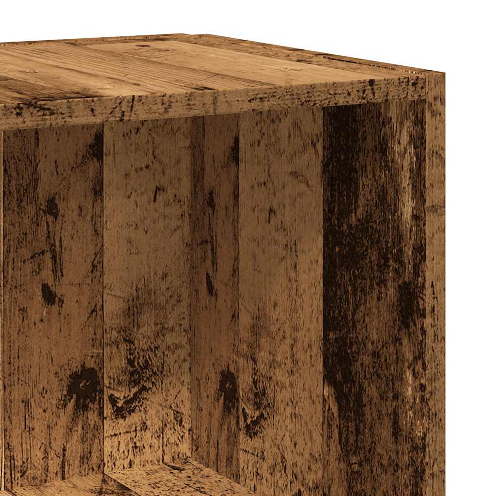 Hoekkast 33x33x100 cm bewerkt hout oud houtkleurig is nu te koop bij PeponiXL, paradijselijk wonen!