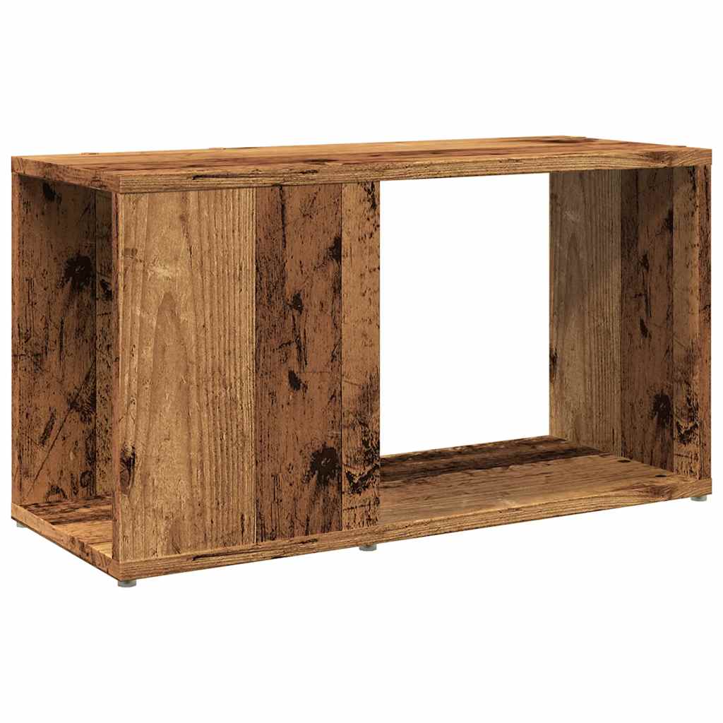 Tv-meubel 60x24x32 cm bewerkt hout oud houtkleurig is nu te koop bij PeponiXL, paradijselijk wonen!