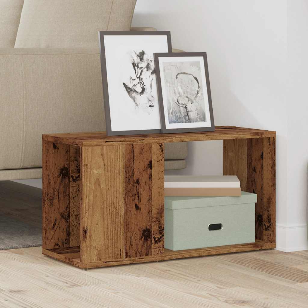 Tv-meubel 60x24x32 cm bewerkt hout oud houtkleurig is nu te koop bij PeponiXL, paradijselijk wonen!