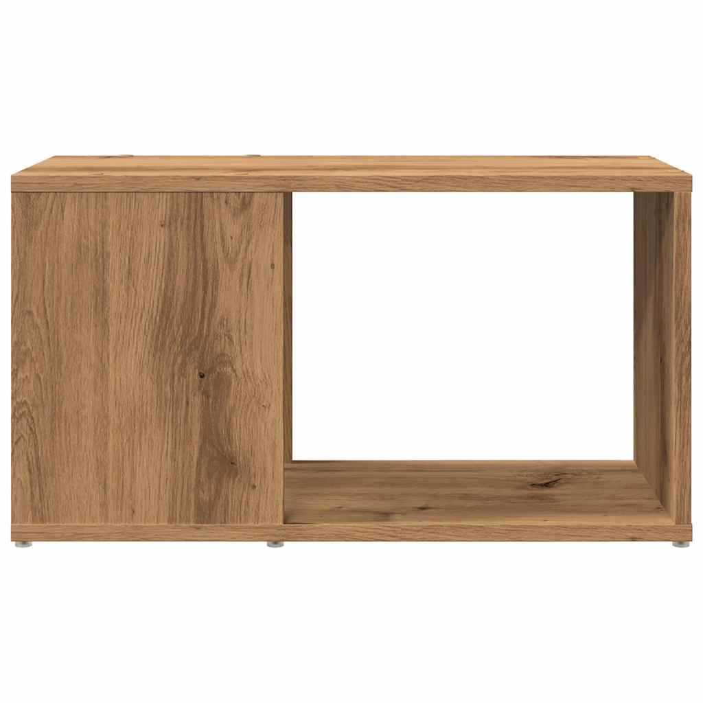 Tv-meubel 60x24x32 cm bewerkt hout artisanaal eikenkleur is nu te koop bij PeponiXL, paradijselijk wonen!