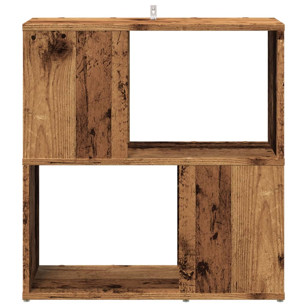 Boekenkast 60x24x63 cm bewerkt hout oud houtkleurig is nu te koop bij PeponiXL, paradijselijk wonen!