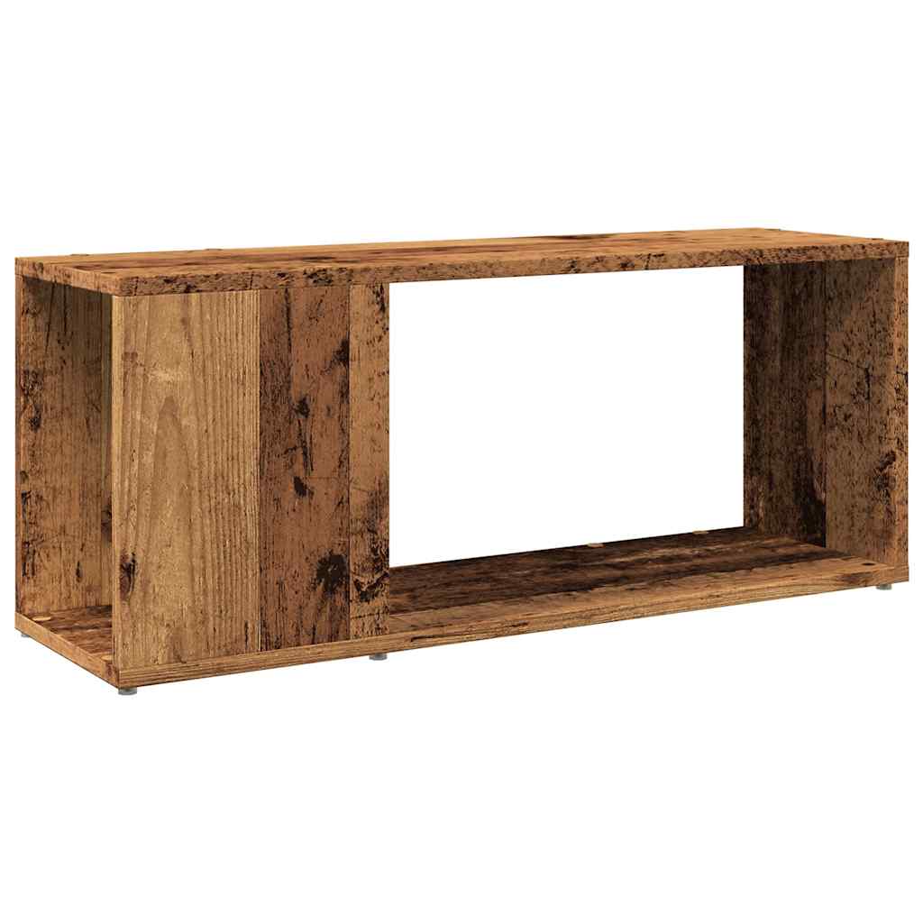 Tv-meubel 80x24x32cm bewerkt hout oud houtkleurig is nu te koop bij PeponiXL, paradijselijk wonen!