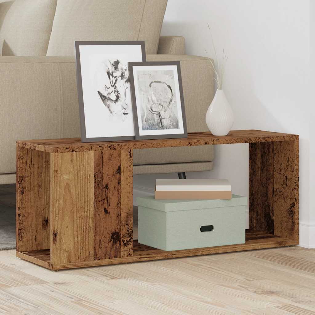 Tv-meubel 80x24x32cm bewerkt hout oud houtkleurig is nu te koop bij PeponiXL, paradijselijk wonen!