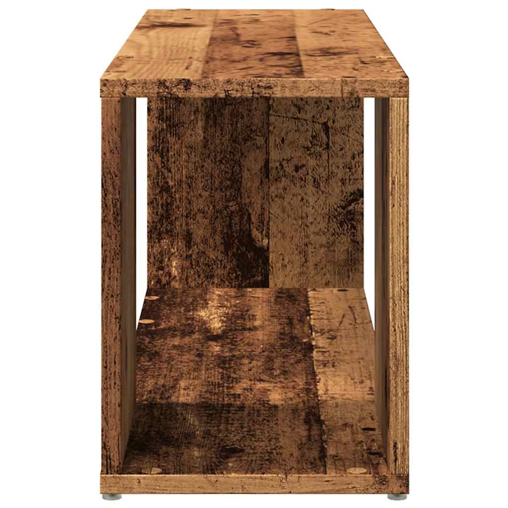 Tv-meubel 80x24x32cm bewerkt hout oud houtkleurig is nu te koop bij PeponiXL, paradijselijk wonen!