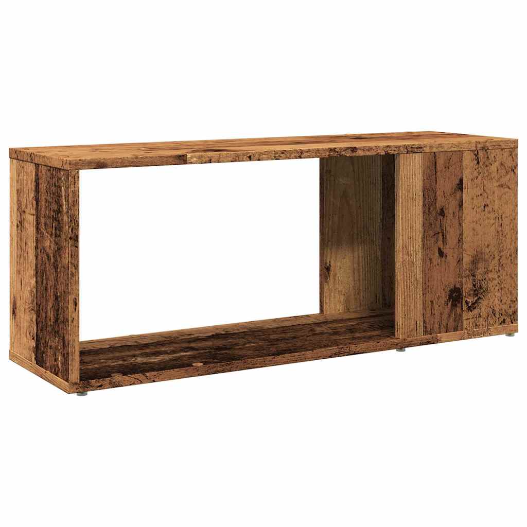 Tv-meubel 80x24x32cm bewerkt hout oud houtkleurig is nu te koop bij PeponiXL, paradijselijk wonen!