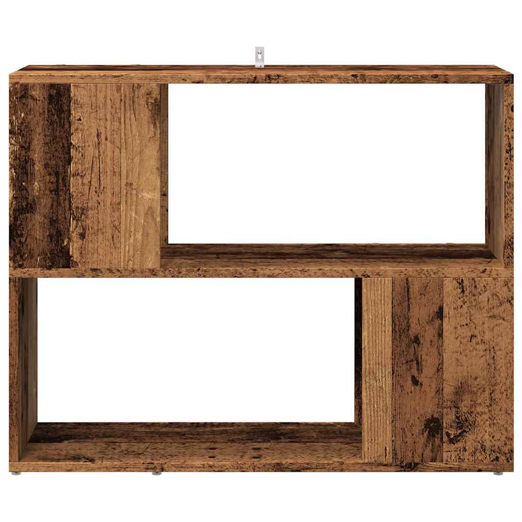 Boekenkast/kamerscherm 80x24x63 cm oud houtkleurig is nu te koop bij PeponiXL, paradijselijk wonen!