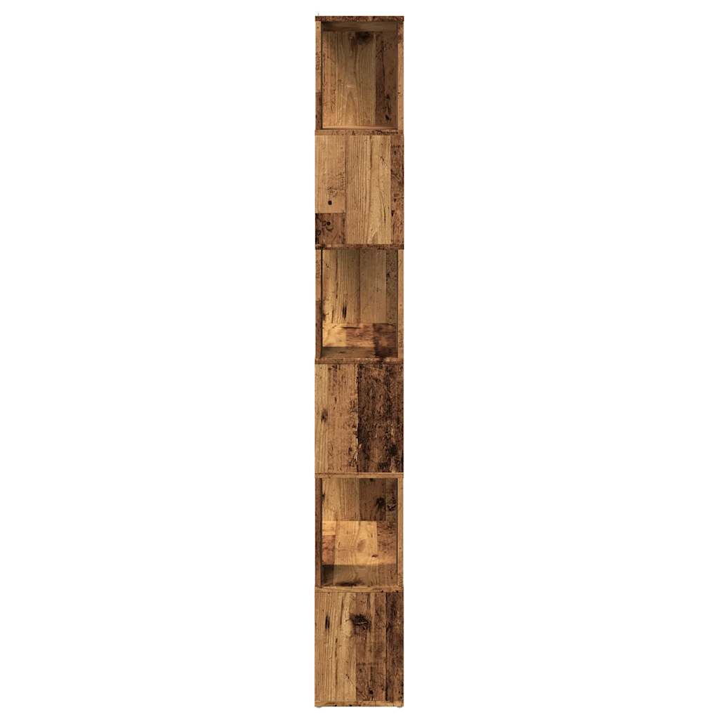 Boekenkast/kamerscherm 80x24x186 cm oud houtkleurig is nu te koop bij PeponiXL, paradijselijk wonen!