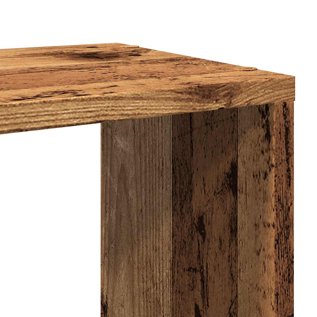 Boekenkast/kamerscherm 80x24x186 cm oud houtkleurig is nu te koop bij PeponiXL, paradijselijk wonen!