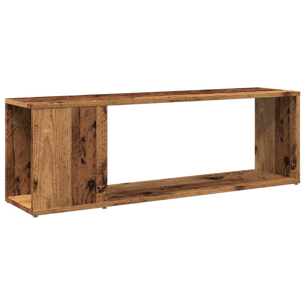 Tv-meubel 100x24x32 cm bewerkt hout oud houtkleurig is nu te koop bij PeponiXL, paradijselijk wonen!