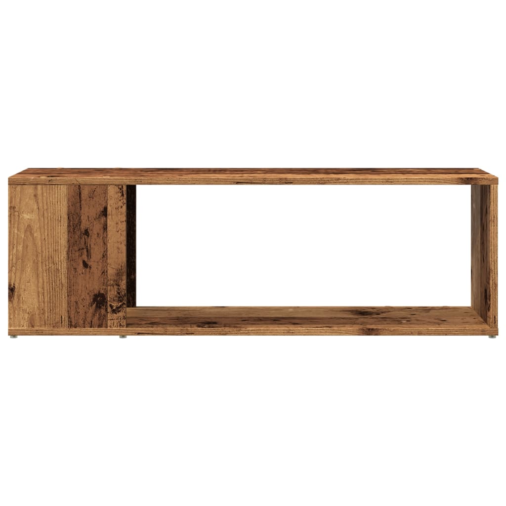 Tv-meubel 100x24x32 cm bewerkt hout oud houtkleurig is nu te koop bij PeponiXL, paradijselijk wonen!