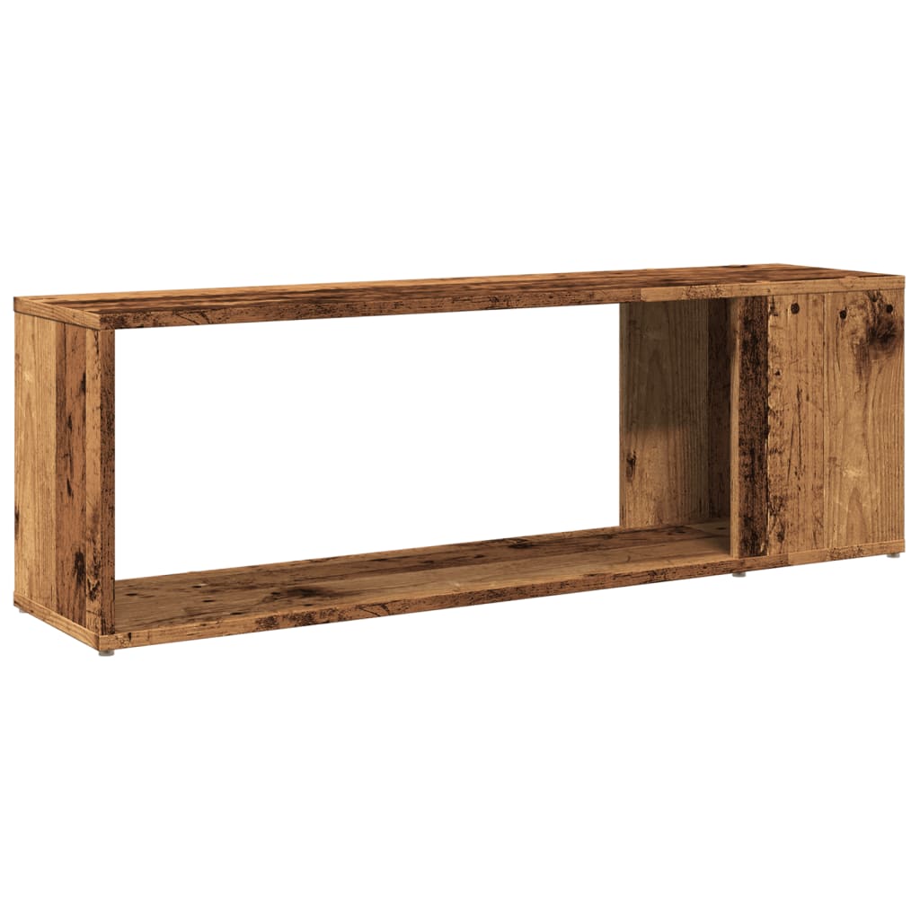 Tv-meubel 100x24x32 cm bewerkt hout oud houtkleurig is nu te koop bij PeponiXL, paradijselijk wonen!