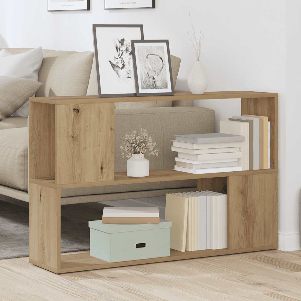 Boekenkast 100x24x63 cm bewerkt hout artisanaal eikenkleur is nu te koop bij PeponiXL, paradijselijk wonen!