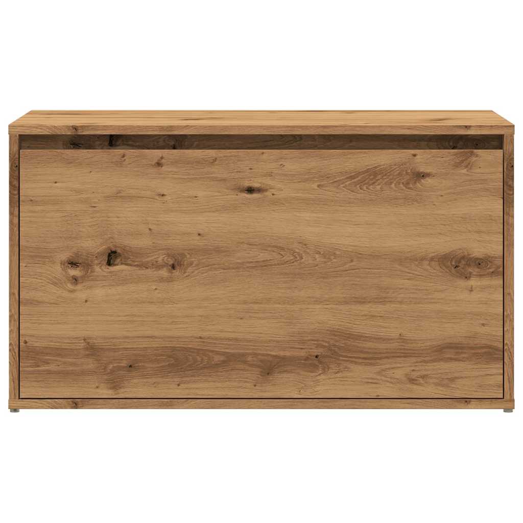 Halbankje 80x40x45 cm bewerkt hout artisanaal eikenkleur is nu te koop bij PeponiXL, paradijselijk wonen!