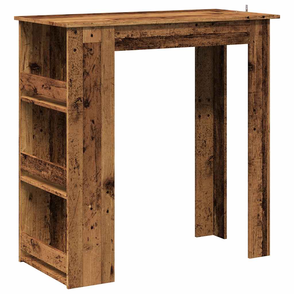 Bartafel met opbergrek 102x50x103,5 cm oud houtkleurig is nu te koop bij PeponiXL, paradijselijk wonen!