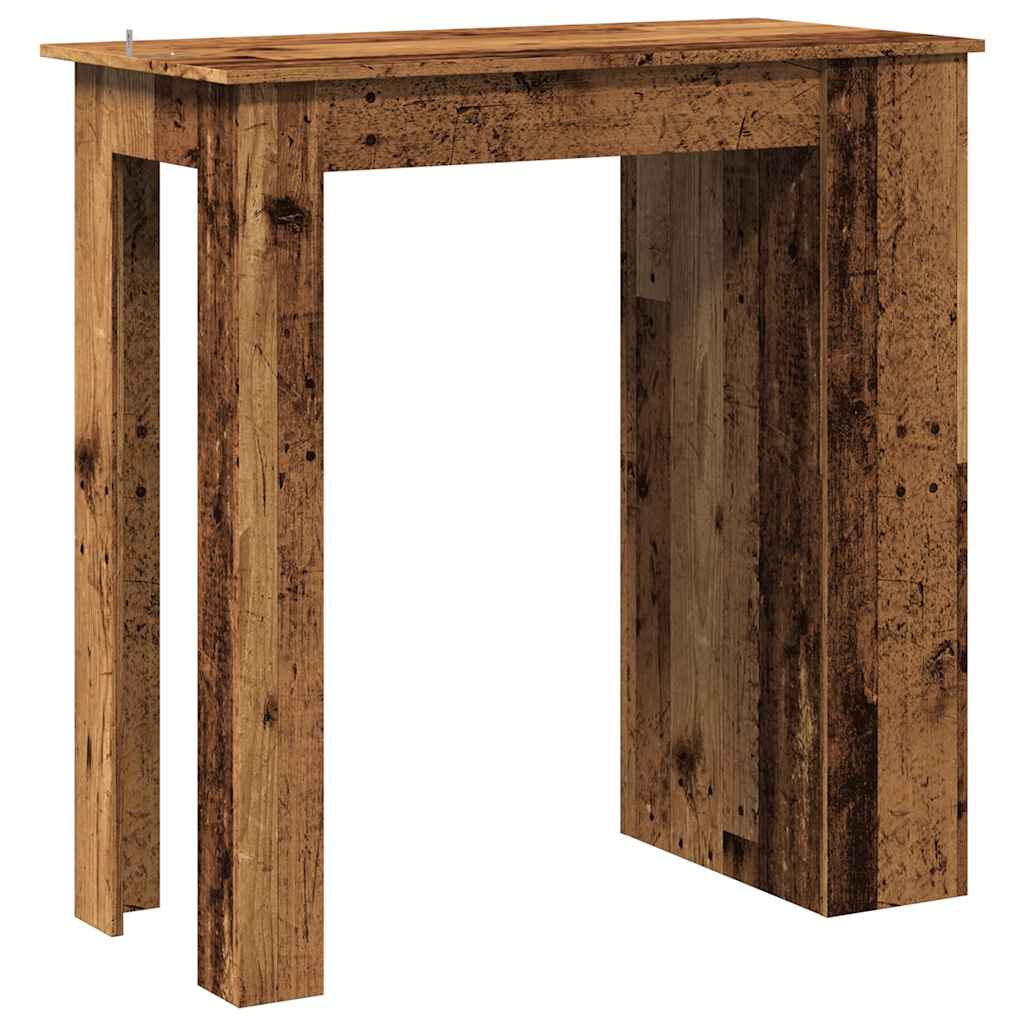 Bartafel met opbergrek 102x50x103,5 cm oud houtkleurig is nu te koop bij PeponiXL, paradijselijk wonen!