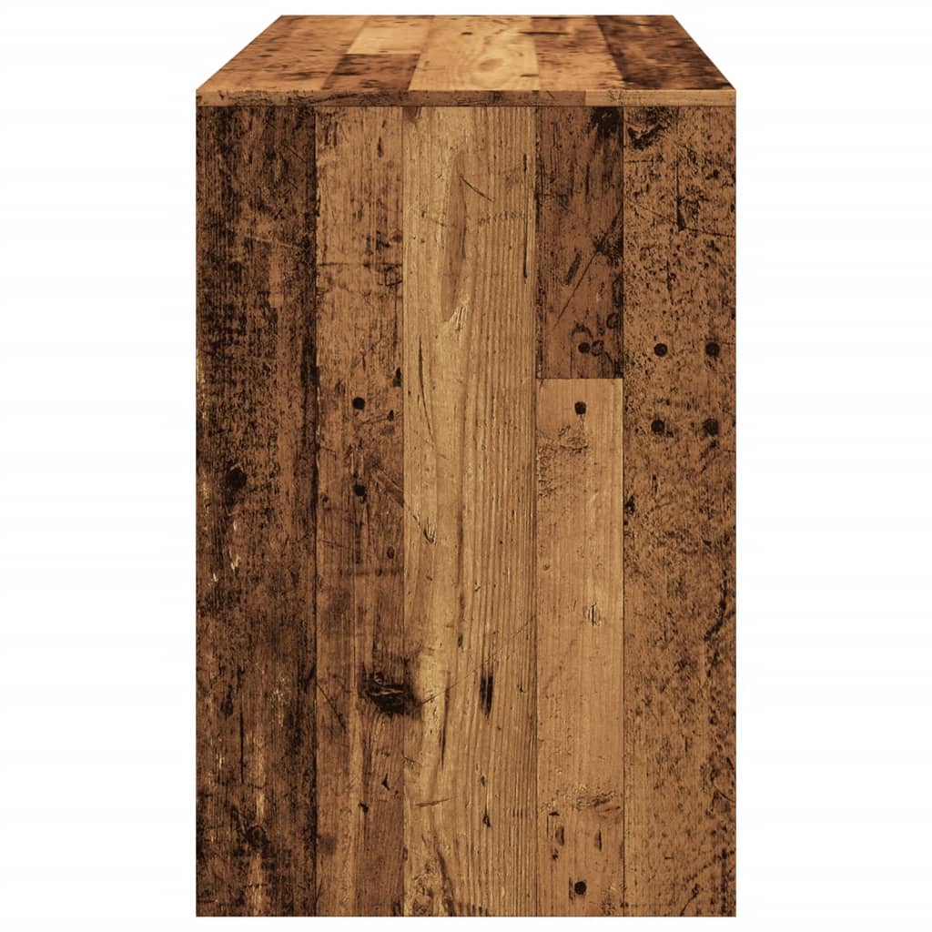 Bureau 101x50x76,5 cm bewerkt hout oud houtkleurig is nu te koop bij PeponiXL, paradijselijk wonen!
