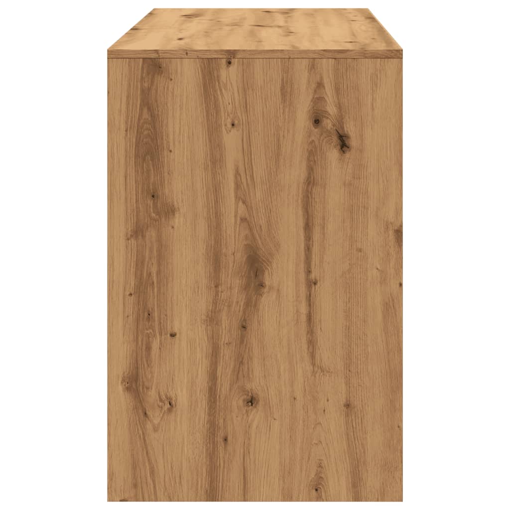 Bureau 101x50x76,5 cm bewerkt hout artisanaal eikenkleur is nu te koop bij PeponiXL, paradijselijk wonen!