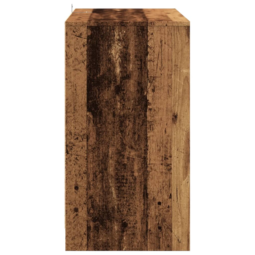 Dressoir 70x41x75 cm bewerkt hout oud houtkleurig is nu te koop bij PeponiXL, paradijselijk wonen!