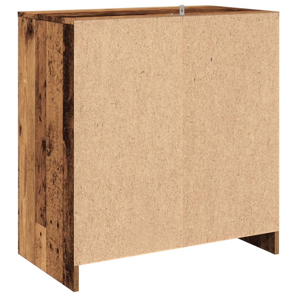 Dressoir 70x41x75 cm bewerkt hout oud houtkleurig is nu te koop bij PeponiXL, paradijselijk wonen!