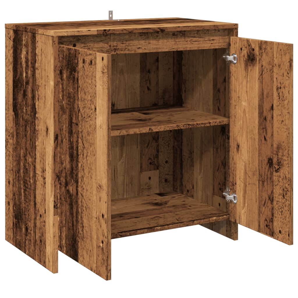 Dressoir 70x41x75 cm bewerkt hout oud houtkleurig is nu te koop bij PeponiXL, paradijselijk wonen!