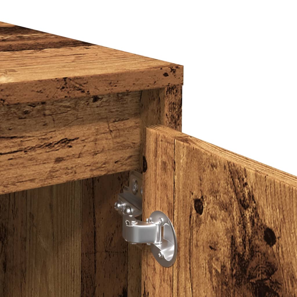 Dressoir 70x41x75 cm bewerkt hout oud houtkleurig is nu te koop bij PeponiXL, paradijselijk wonen!