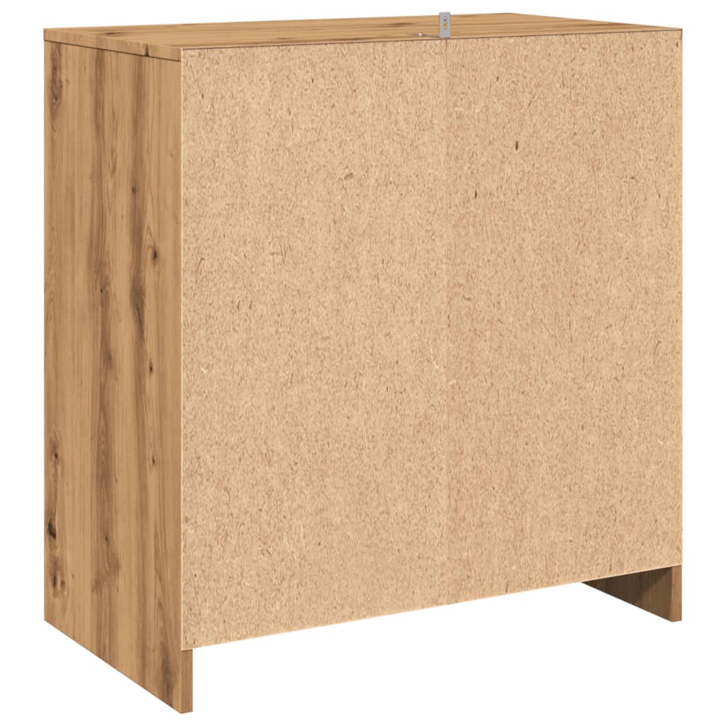 Dressoir 70x41x75 cm bewerkt hout artisanaal eikenkleur is nu te koop bij PeponiXL, paradijselijk wonen!