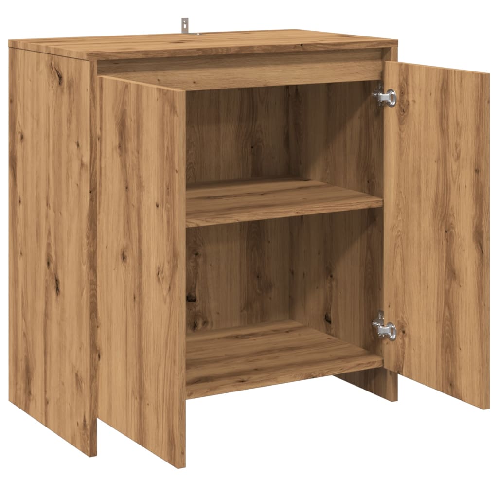 Dressoir 70x41x75 cm bewerkt hout artisanaal eikenkleur is nu te koop bij PeponiXL, paradijselijk wonen!