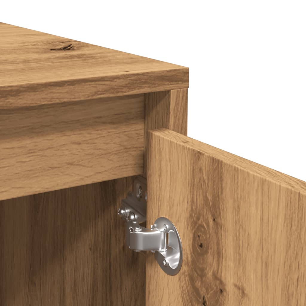 Dressoir 70x41x75 cm bewerkt hout artisanaal eikenkleur is nu te koop bij PeponiXL, paradijselijk wonen!