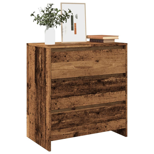 Dressoir 70x41x75 cm bewerkt hout oud houtkleurig is nu te koop bij PeponiXL, paradijselijk wonen!