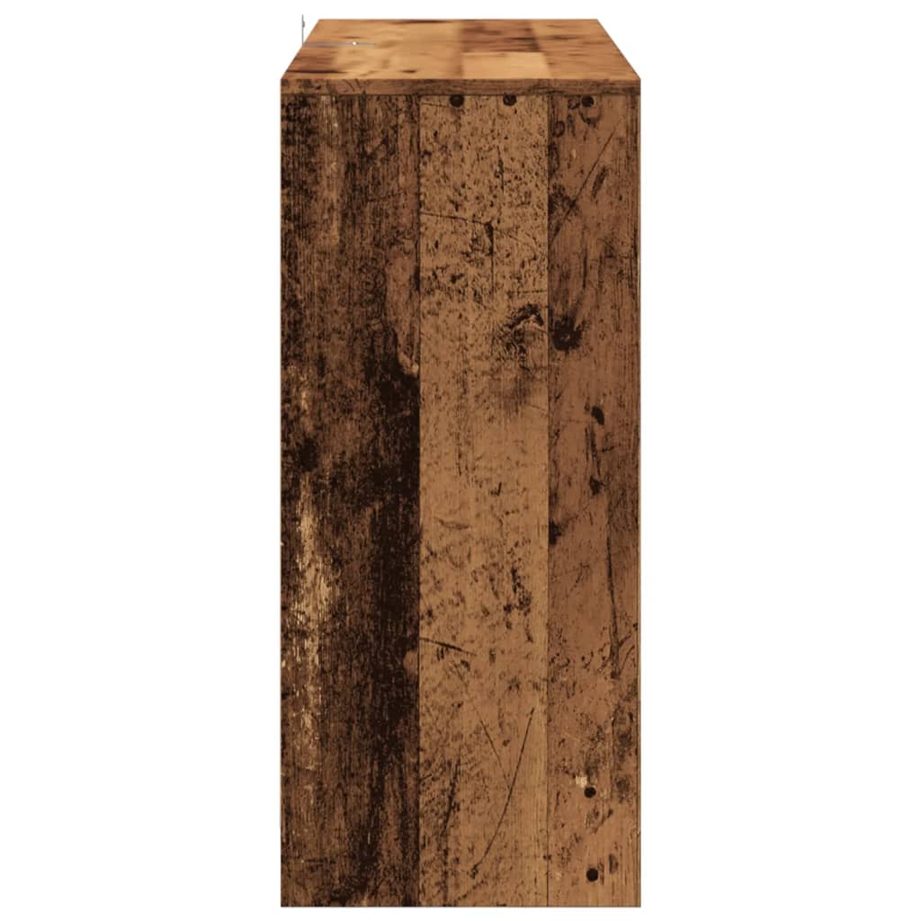 Dressoir 102x33x75 cm bewerkt hout oud houtkleurig is nu te koop bij PeponiXL, paradijselijk wonen!