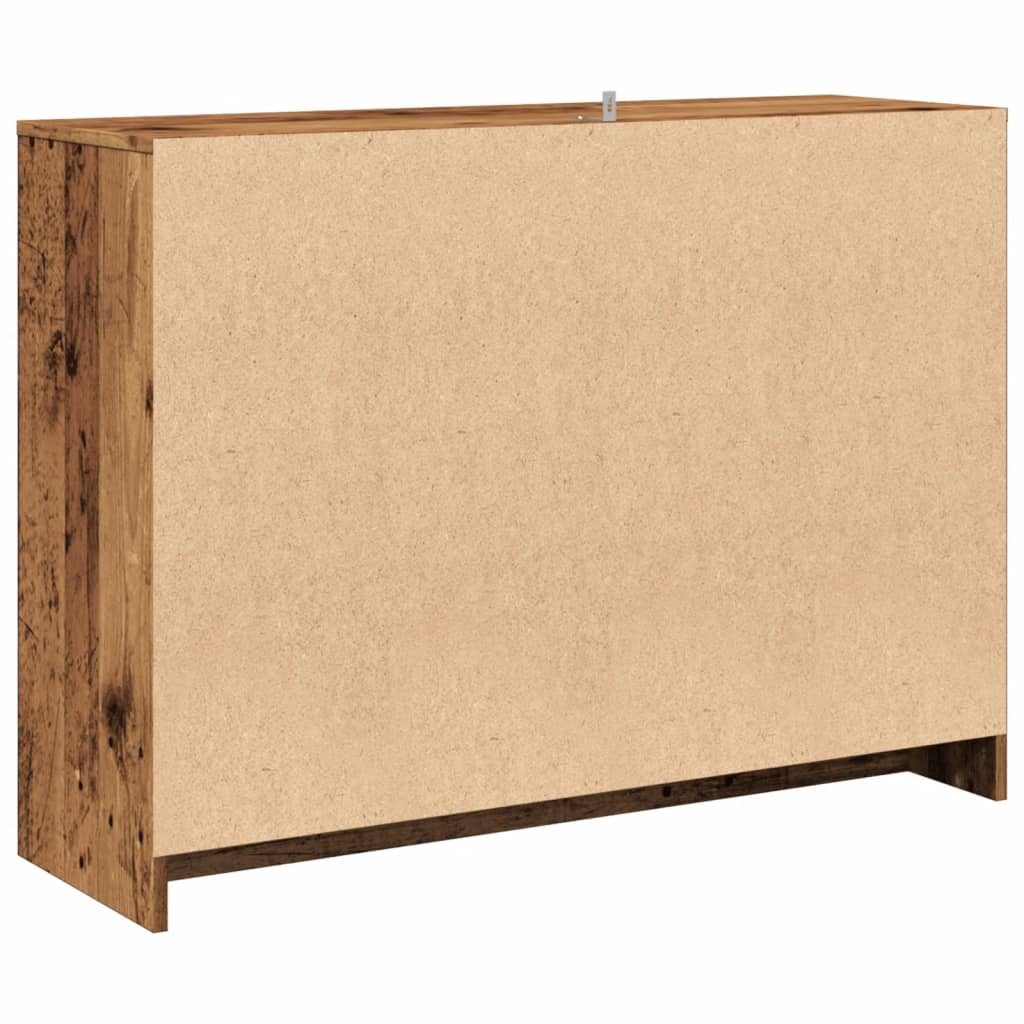 Dressoir 102x33x75 cm bewerkt hout oud houtkleurig is nu te koop bij PeponiXL, paradijselijk wonen!
