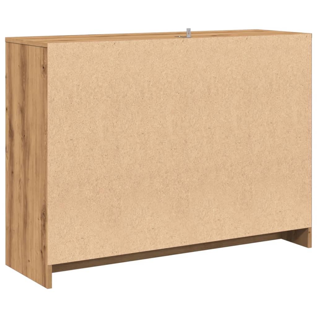 Dressoir 102x33x75 cm bewerkt hout artisanaal eikenkleurig is nu te koop bij PeponiXL, paradijselijk wonen!