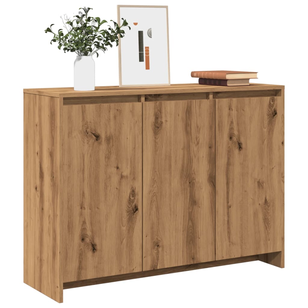 Dressoir 102x33x75 cm bewerkt hout artisanaal eikenkleurig is nu te koop bij PeponiXL, paradijselijk wonen!