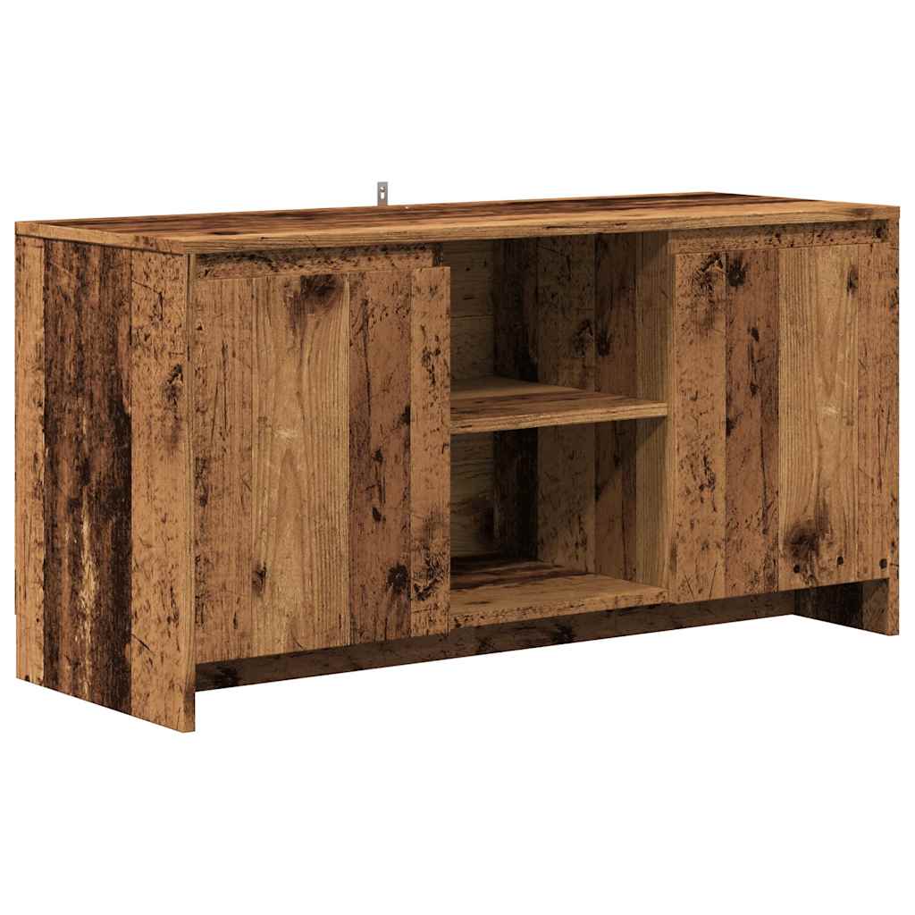 Tv-meubel 102x37,5x52,5 cm bewerkt hout oud houtkleurig is nu te koop bij PeponiXL, paradijselijk wonen!