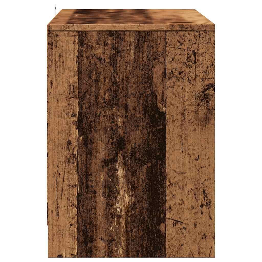Tv-meubel 102x37,5x52,5 cm bewerkt hout oud houtkleurig is nu te koop bij PeponiXL, paradijselijk wonen!