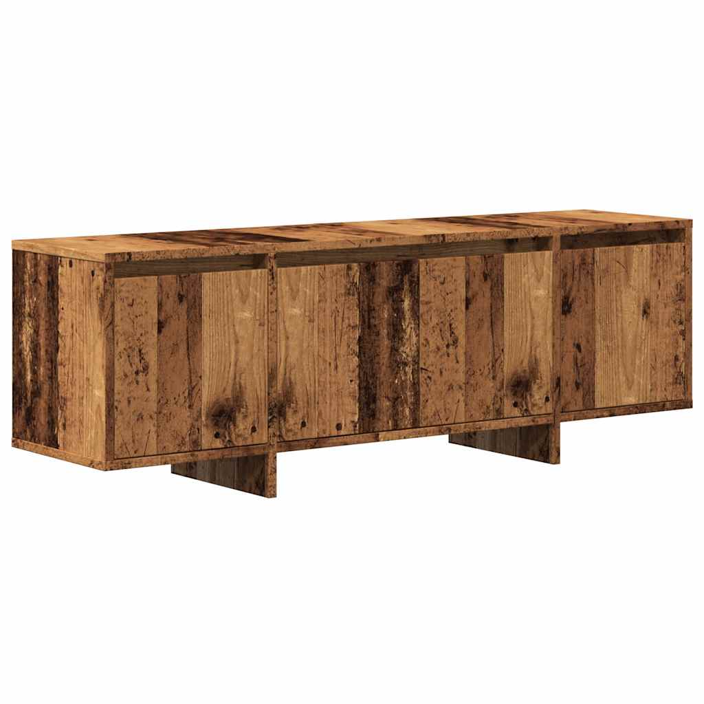 Tv-meubel 120x30x40,5 cm bewerkt hout oud houtkleurig is nu te koop bij PeponiXL, paradijselijk wonen!