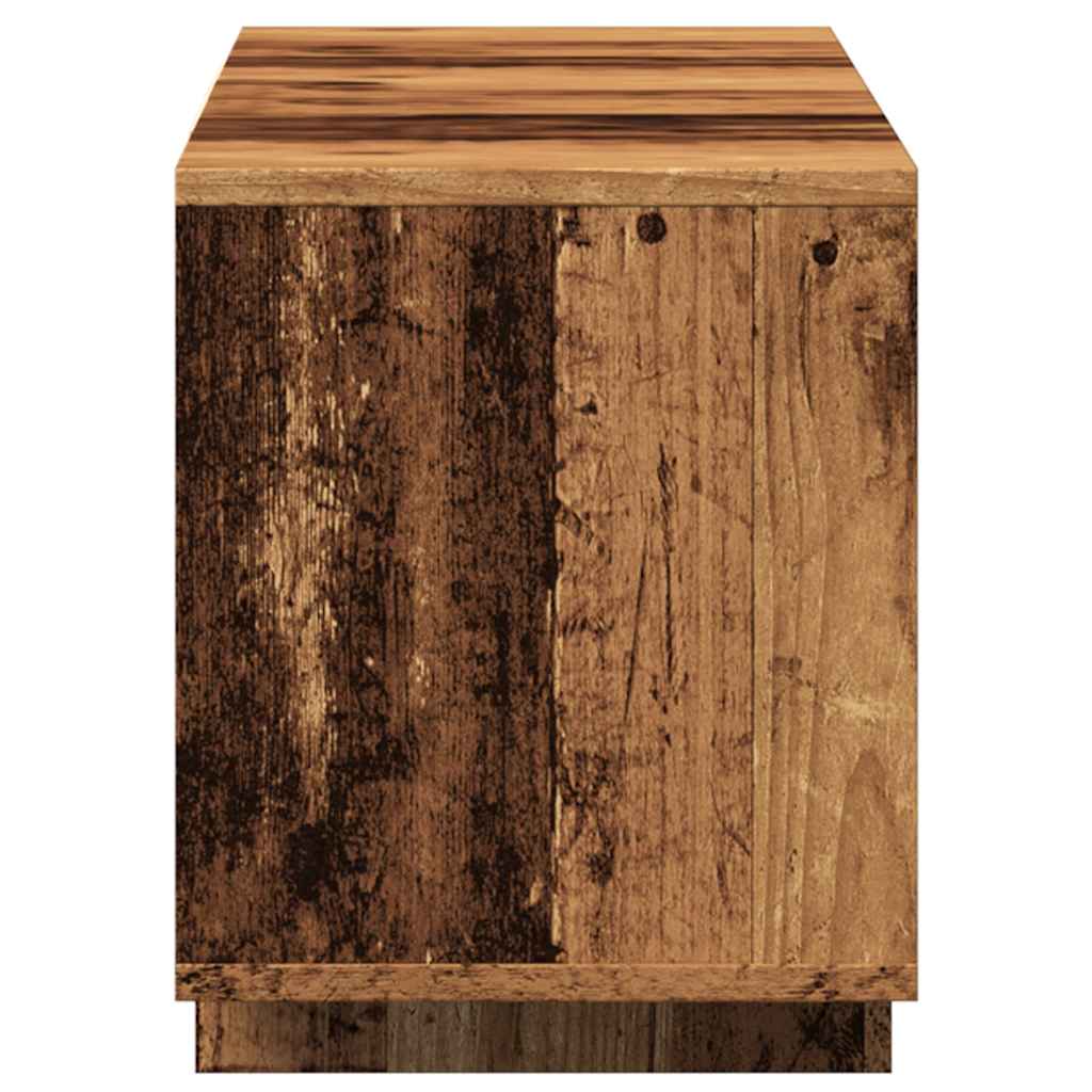 Tv-meubel 120x30x40,5 cm bewerkt hout oud houtkleurig is nu te koop bij PeponiXL, paradijselijk wonen!