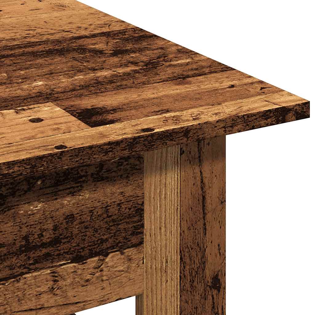 Salontafel 102x55x42 cm bewerkt hout oud houtkleurig is nu te koop bij PeponiXL, paradijselijk wonen!