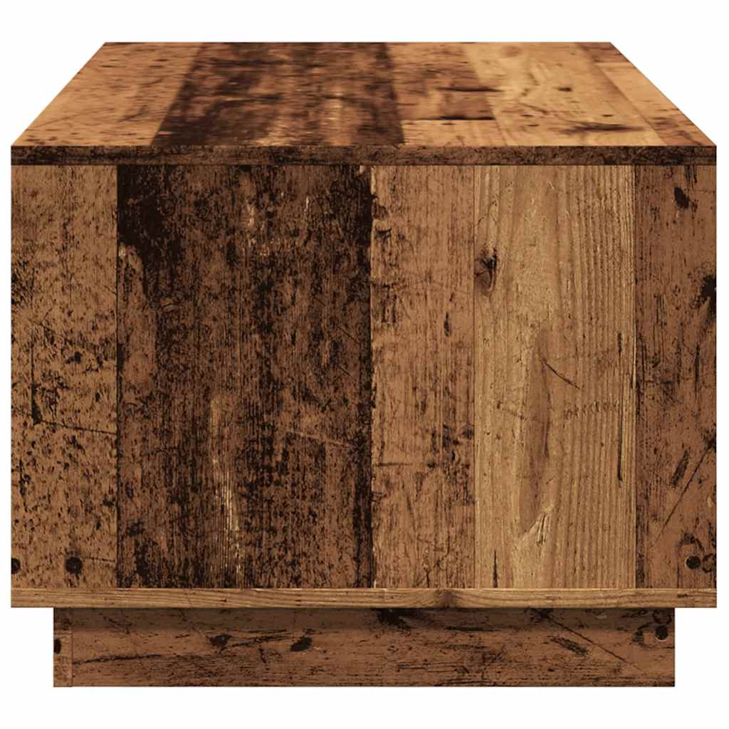 Salontafel 102x55x43 cm bewerkt hout oud houtkleurig is nu te koop bij PeponiXL, paradijselijk wonen!
