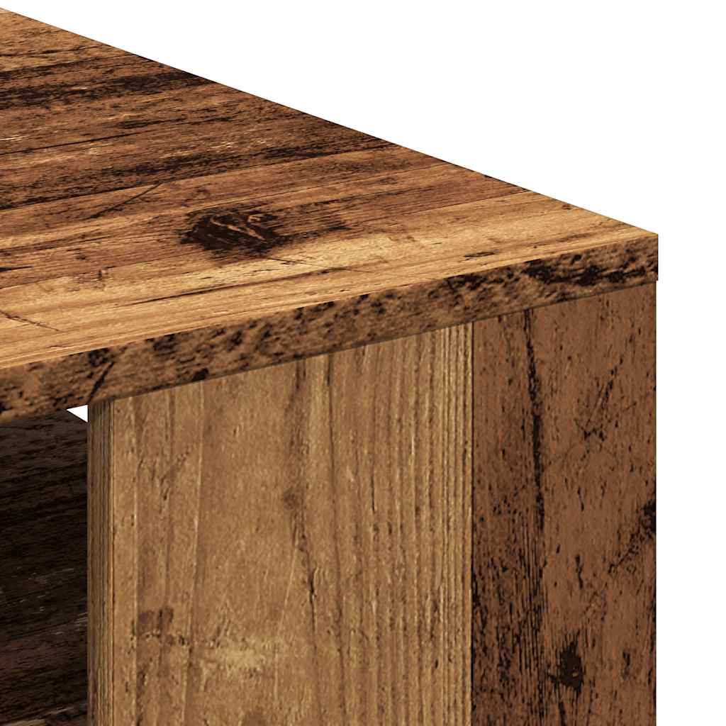 Salontafel 102x55x43 cm bewerkt hout oud houtkleurig is nu te koop bij PeponiXL, paradijselijk wonen!