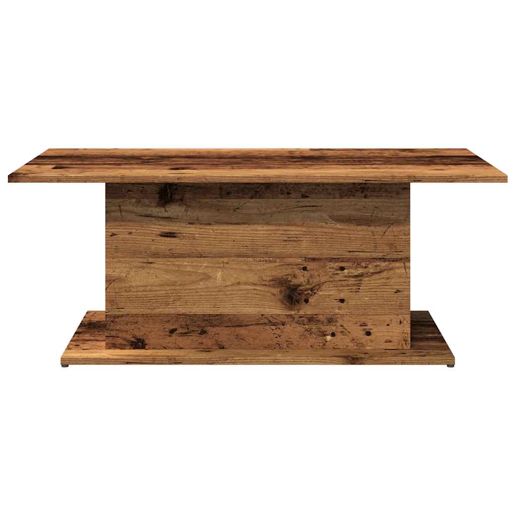 Salontafel 102x55,5x40 cm bewerkt hout oude houtkleurig is nu te koop bij PeponiXL, paradijselijk wonen!