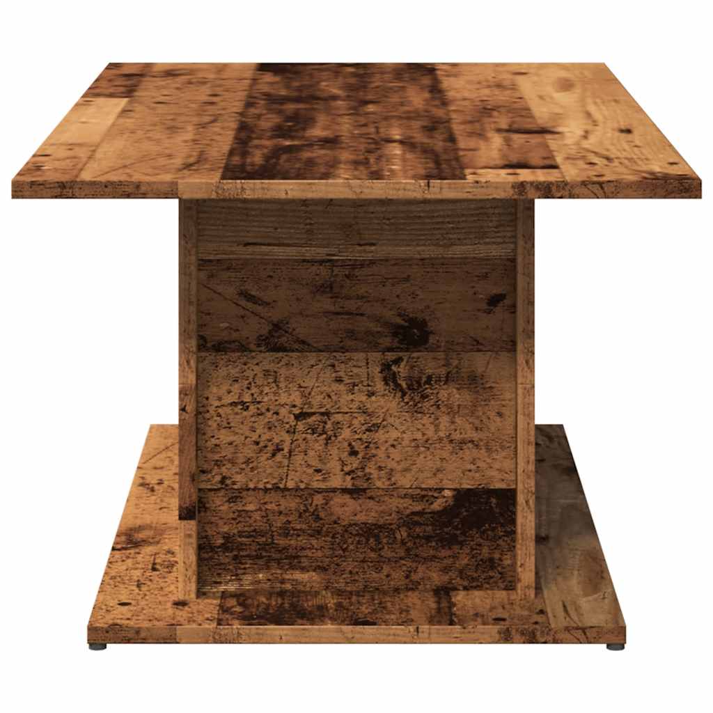 Salontafel 102x55,5x40 cm bewerkt hout oude houtkleurig is nu te koop bij PeponiXL, paradijselijk wonen!