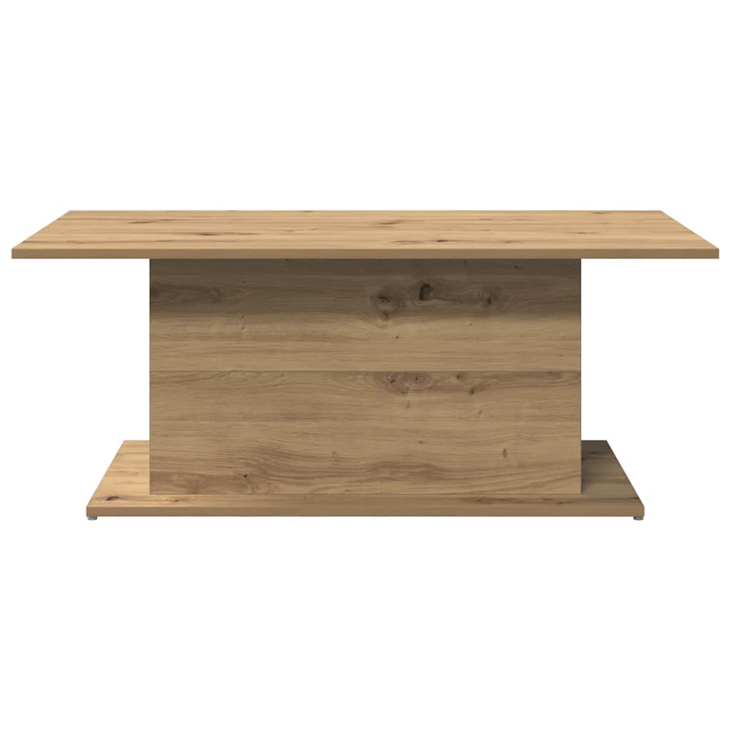 Salontafel 102x55,5x40 cm bewerkt hout artisanaal eikenkleur is nu te koop bij PeponiXL, paradijselijk wonen!