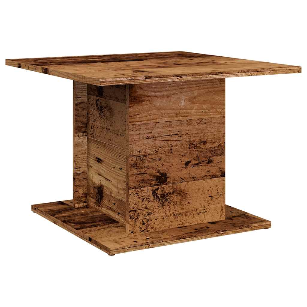 Salontafel 55,5x55,5x40 cm bewerkt hout oud houtkleurig is nu te koop bij PeponiXL, paradijselijk wonen!
