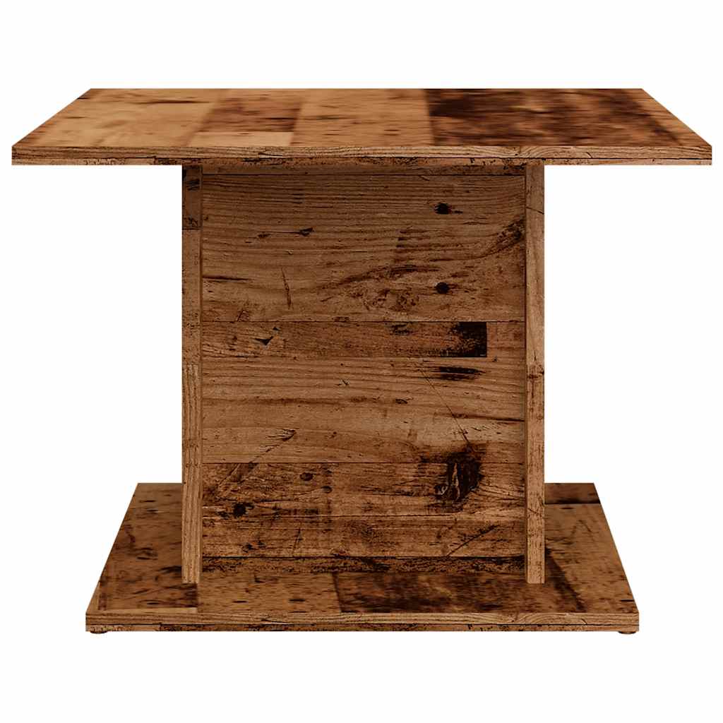 Salontafel 55,5x55,5x40 cm bewerkt hout oud houtkleurig is nu te koop bij PeponiXL, paradijselijk wonen!