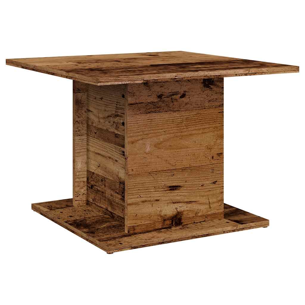 Salontafel 55,5x55,5x40 cm bewerkt hout oud houtkleurig is nu te koop bij PeponiXL, paradijselijk wonen!