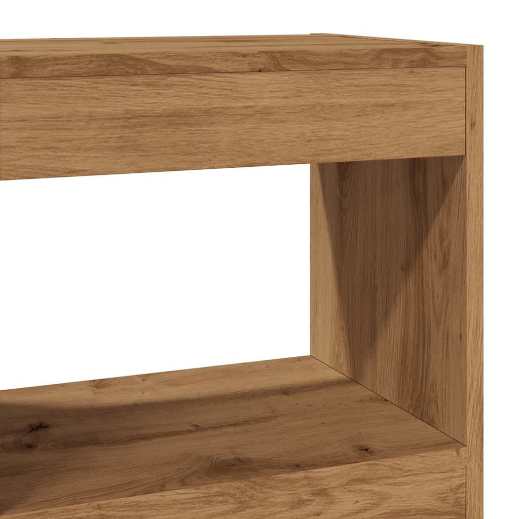 Boekenkast/kamerscherm 40x30x72 cm artisanaal eikenkleur is nu te koop bij PeponiXL, paradijselijk wonen!