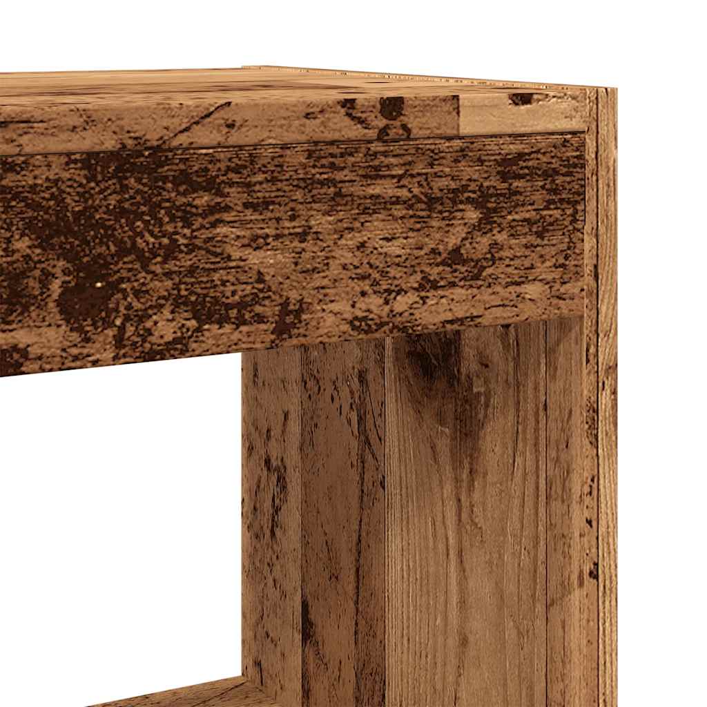 Boekenkast/kamerscherm 80x30x72 cm oud houtkleurig is nu te koop bij PeponiXL, paradijselijk wonen!