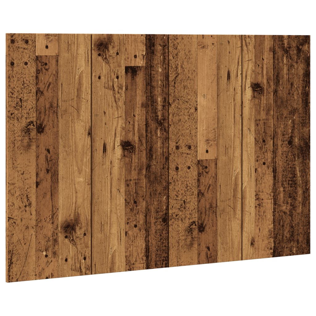 Hoofdeinde 120x1,5x80 cm bewerkt hout oud houtkleurig is nu te koop bij PeponiXL, paradijselijk wonen!
