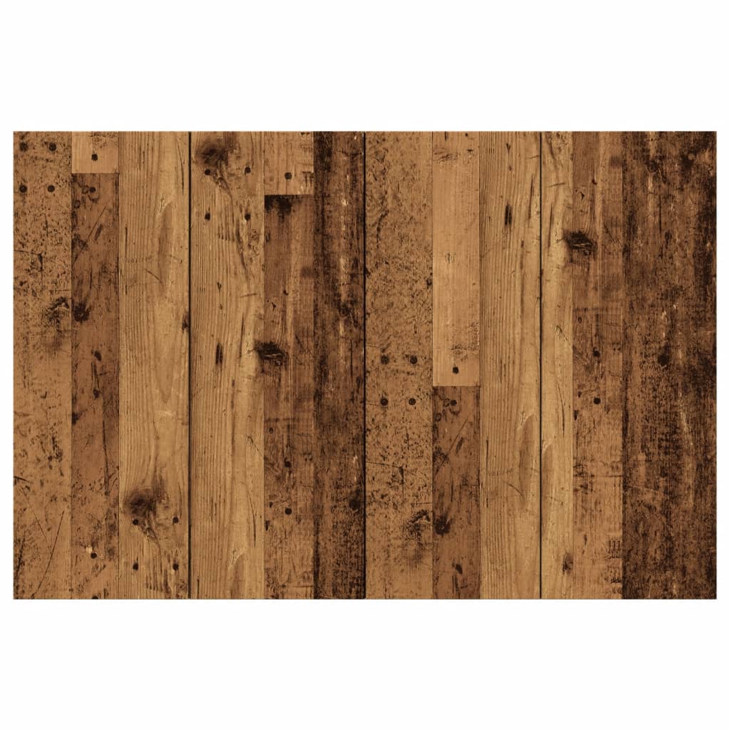 Hoofdeinde 120x1,5x80 cm bewerkt hout oud houtkleurig is nu te koop bij PeponiXL, paradijselijk wonen!